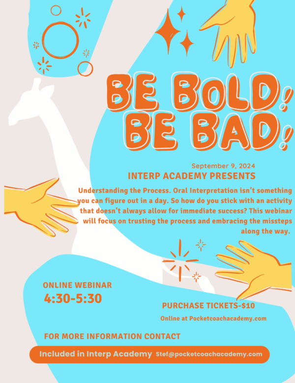 Be Bold! Be Bad! Online Interp Workshop